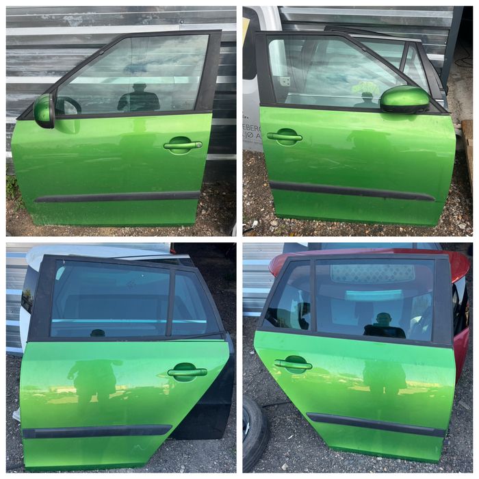 Двері передні праві ліві водійська пасажирська Skoda Fabia 2 BB задня ліва права