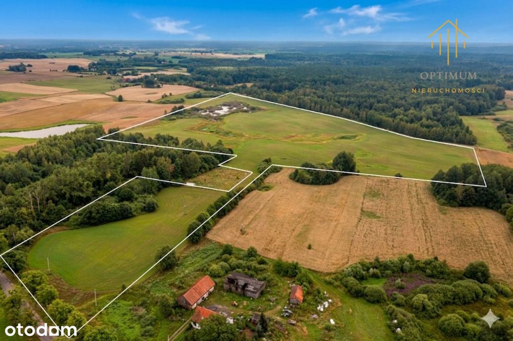 14 działek Purda Pajtuny 3004m2- 4105m2 28zł za m2