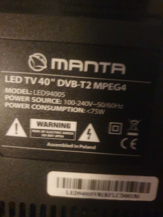 Telewizor manta 40 cali