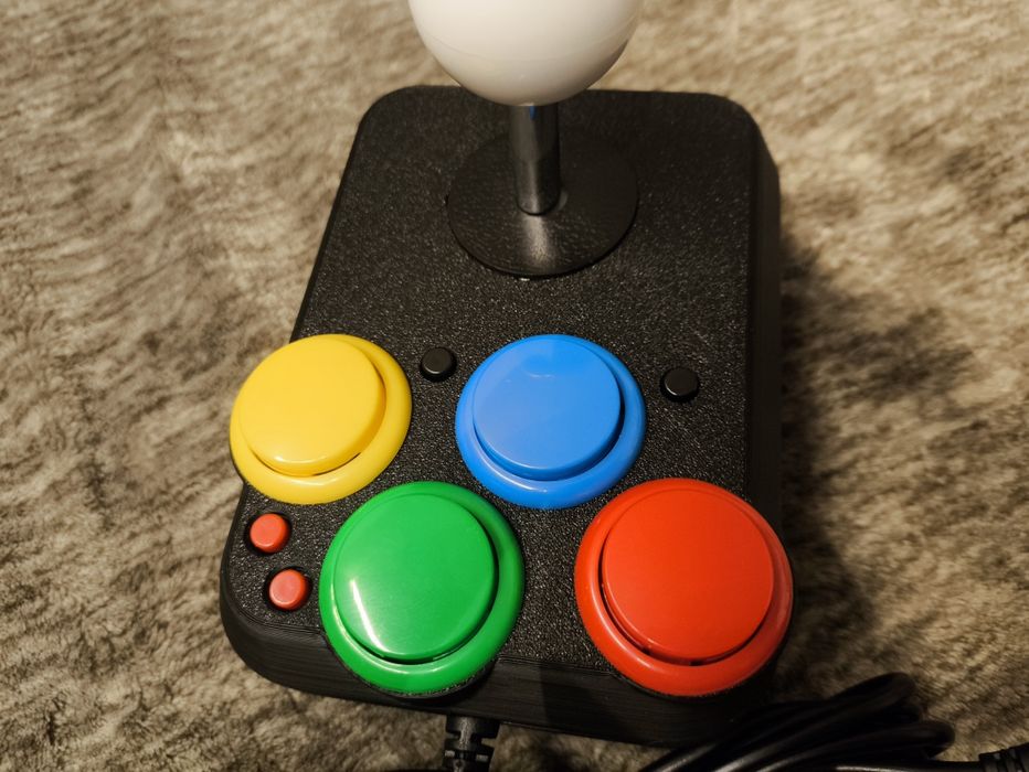Joystick arcade z przyssawkami The A500 Mini, The C64 Mini USB