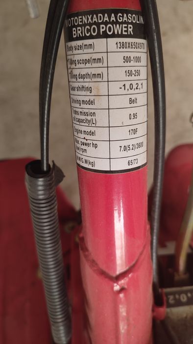 Motocultivador Motor 170F 7.0