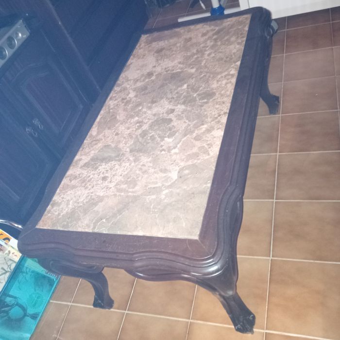 Mesa antiga pedra mármore