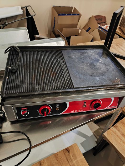 Поверхня для смаження Isiqqas Silver 2151. Комбінована