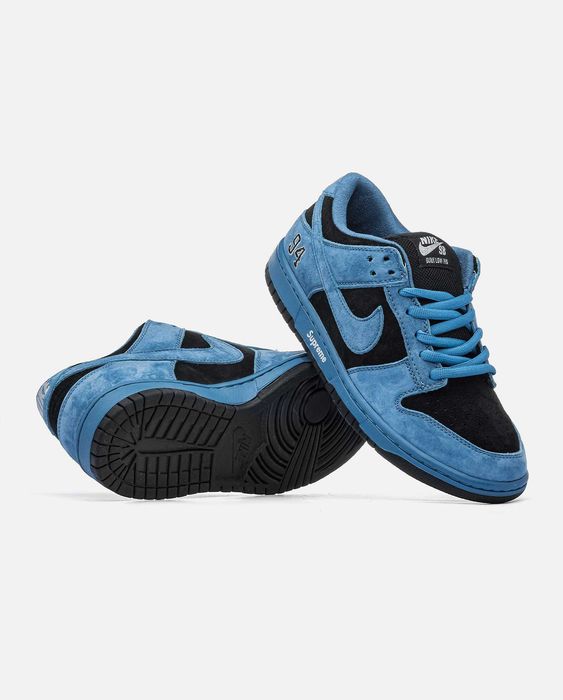 Мужские кроссовки Nike SB Dunk x Supreme Blue. Размеры 41-45