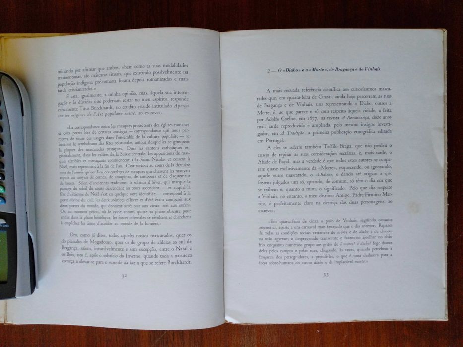 Mascarados e Máscaras populares de Trás os Montes - RARO