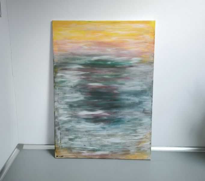 Obraz malowany na płótnie abstrakcja 70x50