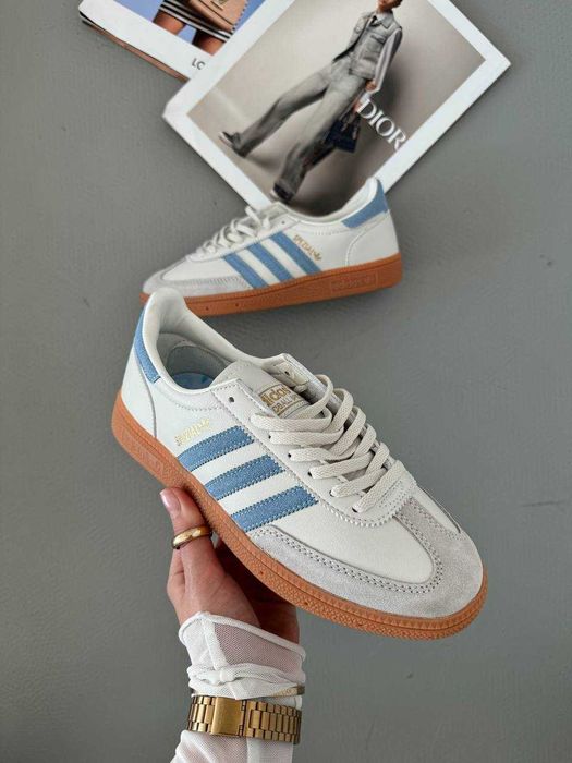 !SALE! Жіночі Adidas Handball Spezial Beige Blue 36 37 38 39 40 41