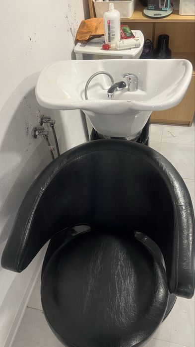 Rampa de lavagem para salão de cabeleireiro