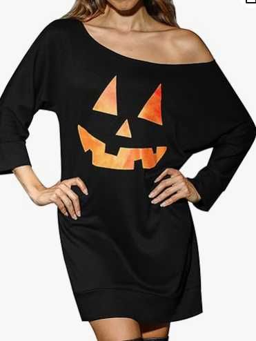 Bluzka Tunika halloween L dynia