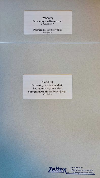 Zeltex ZX50IQ Analizator NIR do pszenicy i rzepaku