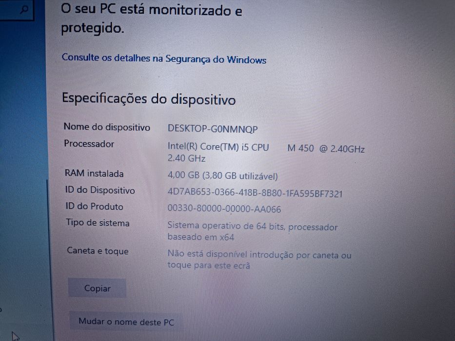 Portátil ASUS 853J