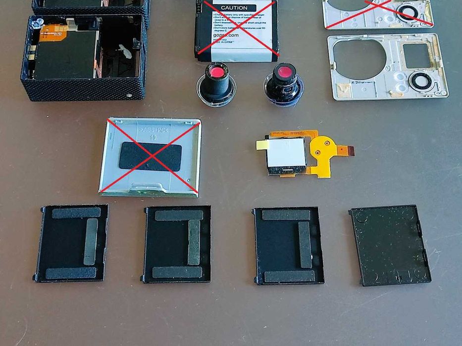 Peças substituição modelos antigos GoPro