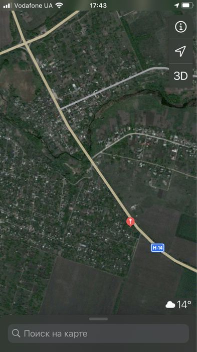 Земля 12 сот. Дача Ятрань.