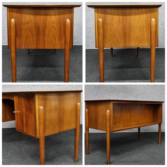 Biurko Teak Dania lata 60 Mid Century.