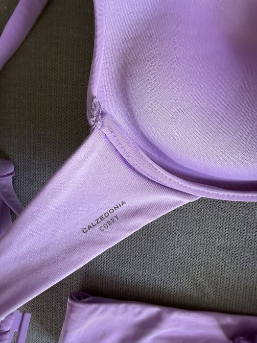 Bikini Calzedonia push up piękny lawendowy fioletowy