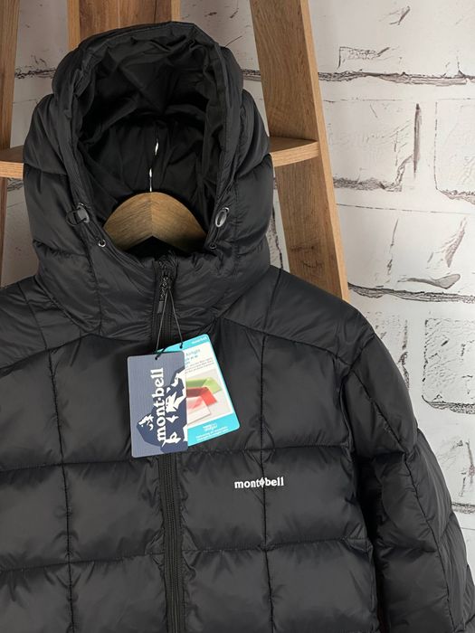 Зимовий пуховик Montbell куртка монтбелл чорна унісекс M/L/XL