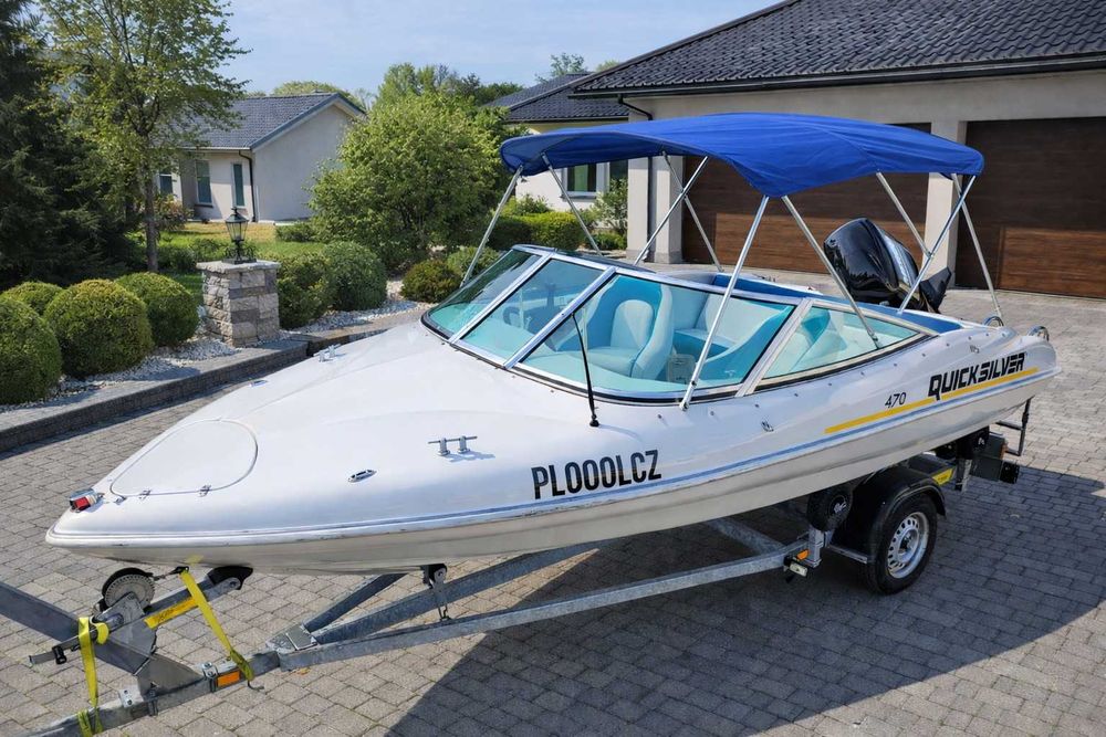 Motorówka sportowa Quicksilver 470 + Mercury 60 KM + przyczepka