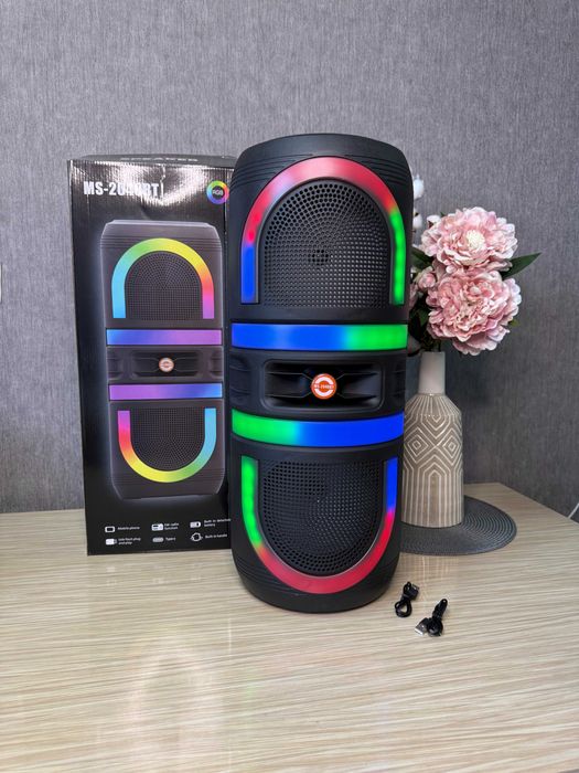 Колонка-чемодан 50 Вт с Bluetooth, FM-радио, USB/SD, с аккумулятором