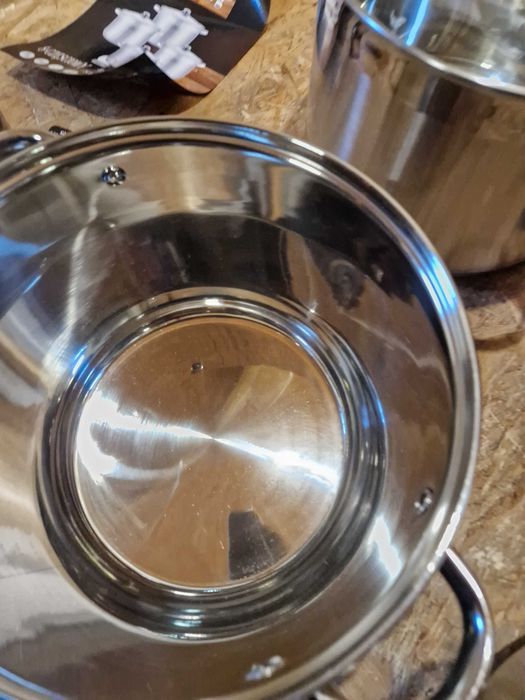 Garnki stalowe KLONBERG 2532 INDUKCJA ZESTAW 8EL 9/11/13,5/17L