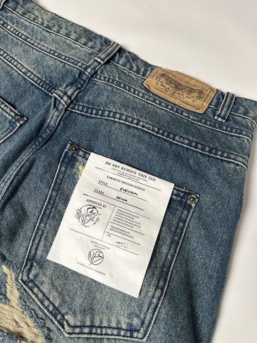 no faith studios jeans джинсы широкие архив рваные vetements