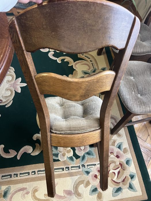 Кухонний дубовий стіл + 4 дубові стільці