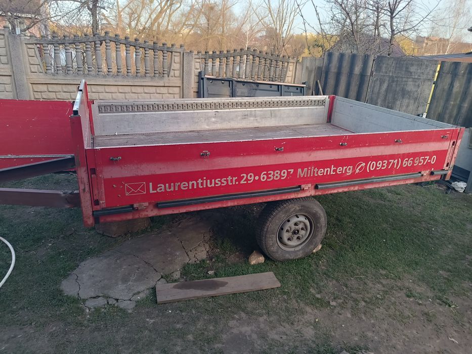 Продам алюмінієвий саморобний причіп.