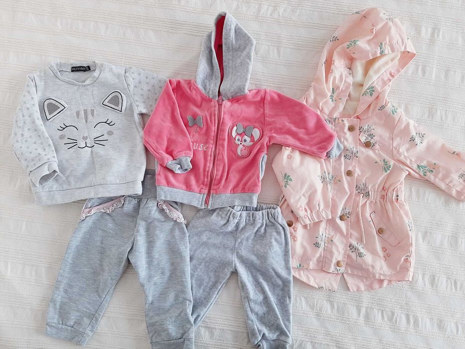 Sukienki, dżinsy r. 80 - śliczne ubranka