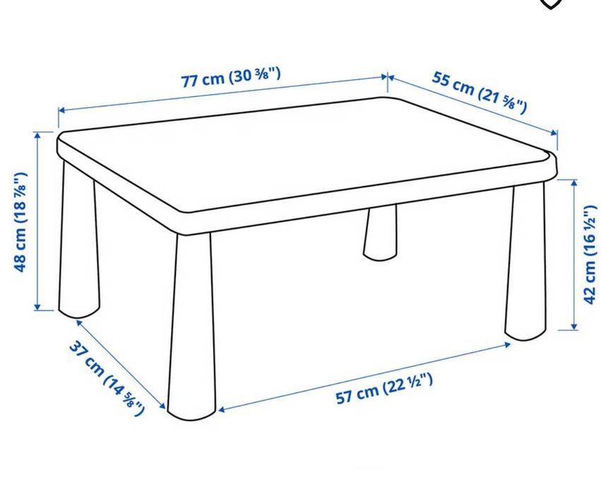 Mesa e duas Cadeiras de criança IKEA