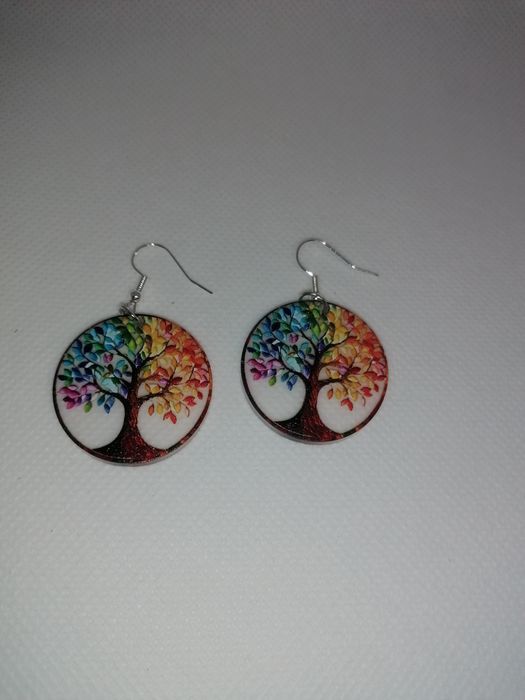Brincos Árvore da Vida 2D Acrílico