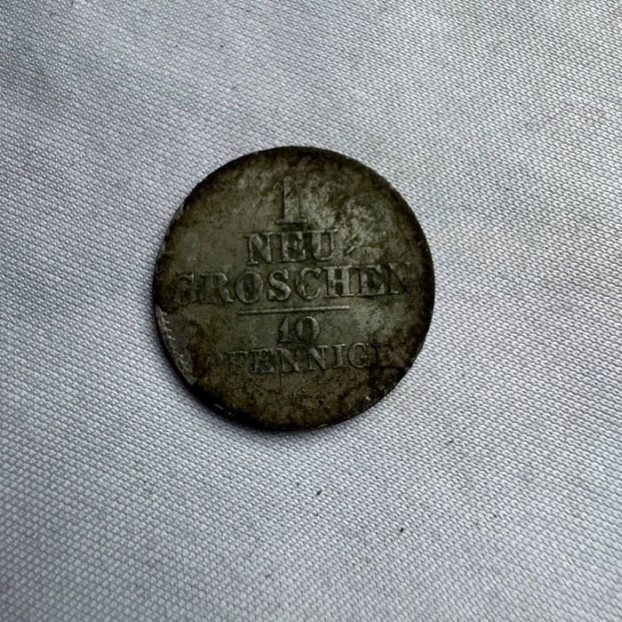 Moneta 10 Pfennig 1 neu groshen 1849 G Srebrna