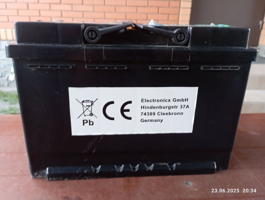 Гелевий акумулятор Electronicx Німеччина 100А 12v Caravan Extreme