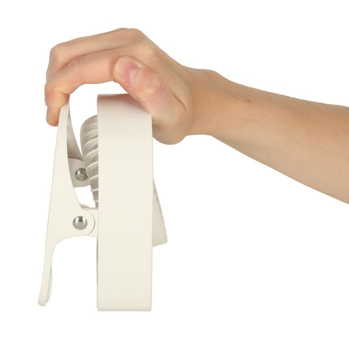 Wentylator z Klipsem Biurkowy Bezprzewodowy USB Mini Wiatrak 3 Poziomy