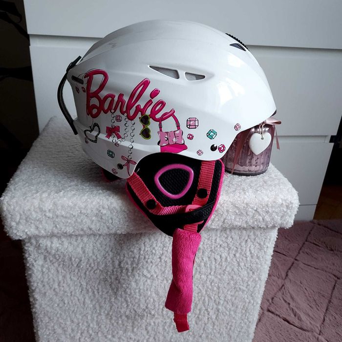 Kask narciarski Barbi rozmiar M + gogle nowe gratis
