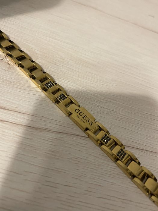 Bransoletka męska gold Guess