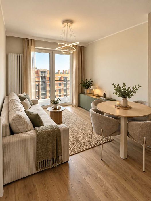 PIERWSZY NAJEM, 2 pokoje, balkon, siłownia - REZERWACJA