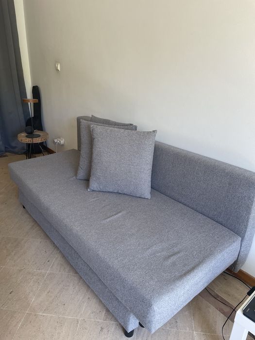Sofá cama ikea cinza