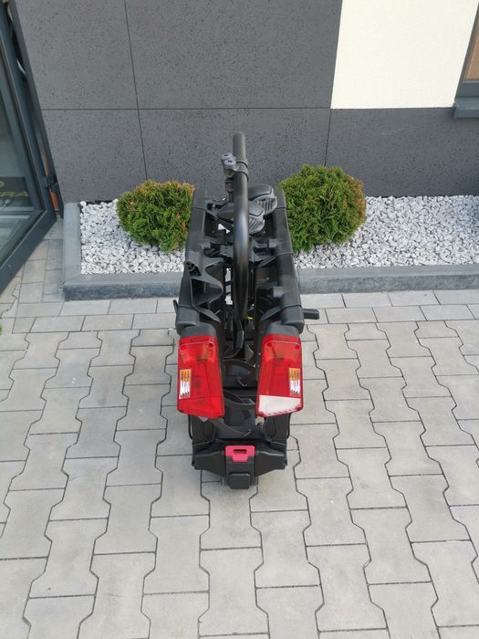 Bagażnik na hak 3 rowery Buzzrack, składany, rampa e-Bike, uchylny,