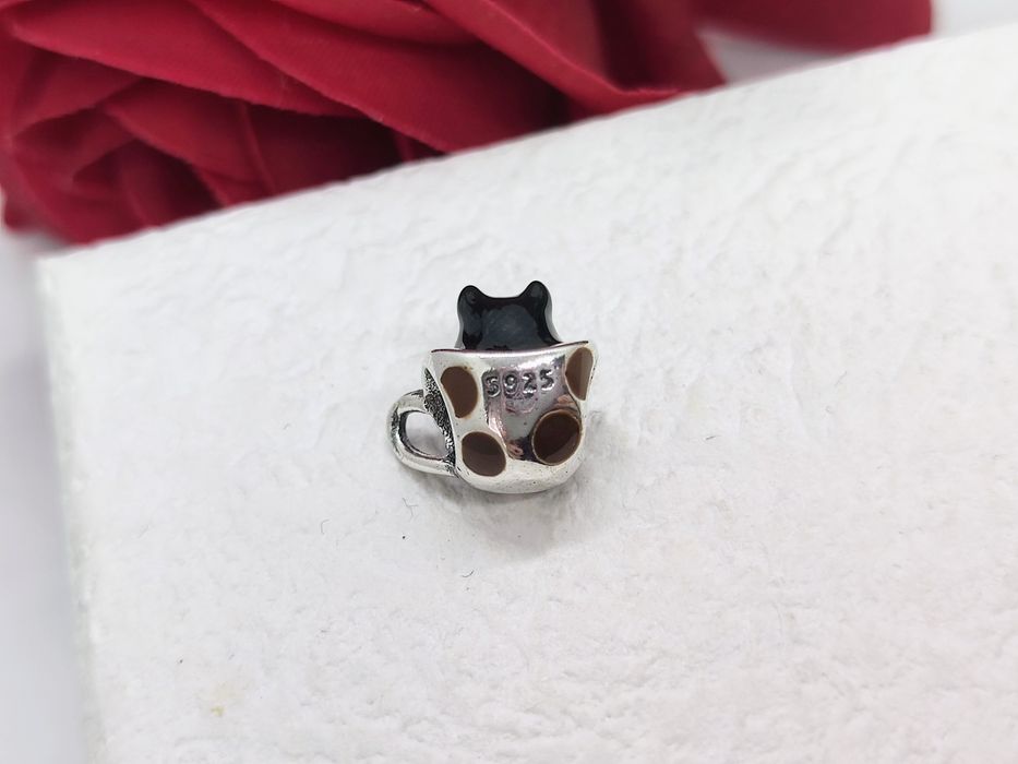 Charm's srebrny piesek w filiżance kawy S925