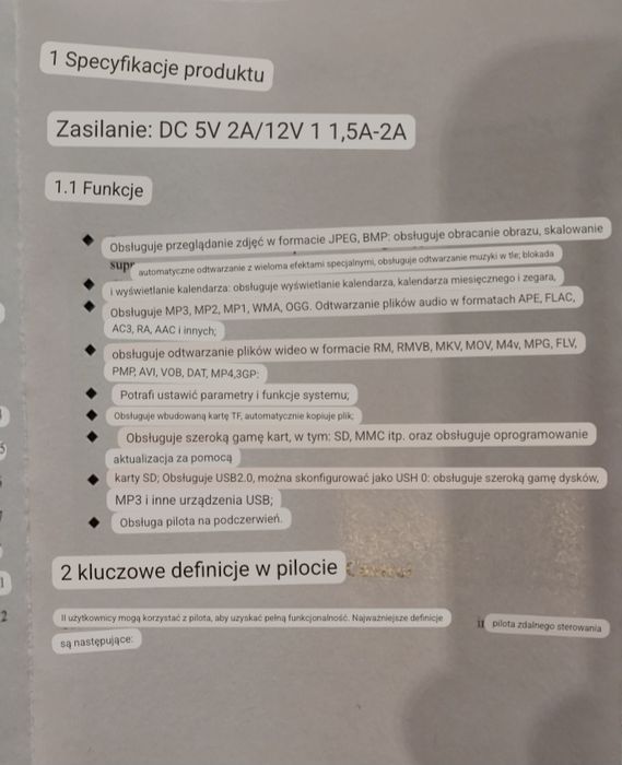 Cyfrowa ramka na zdjęcia okolo 15 cali