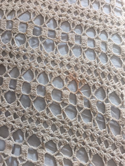 Colcha crochet branca