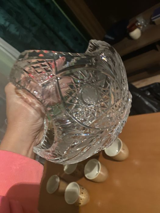 Kryształowy koszyczek PRL