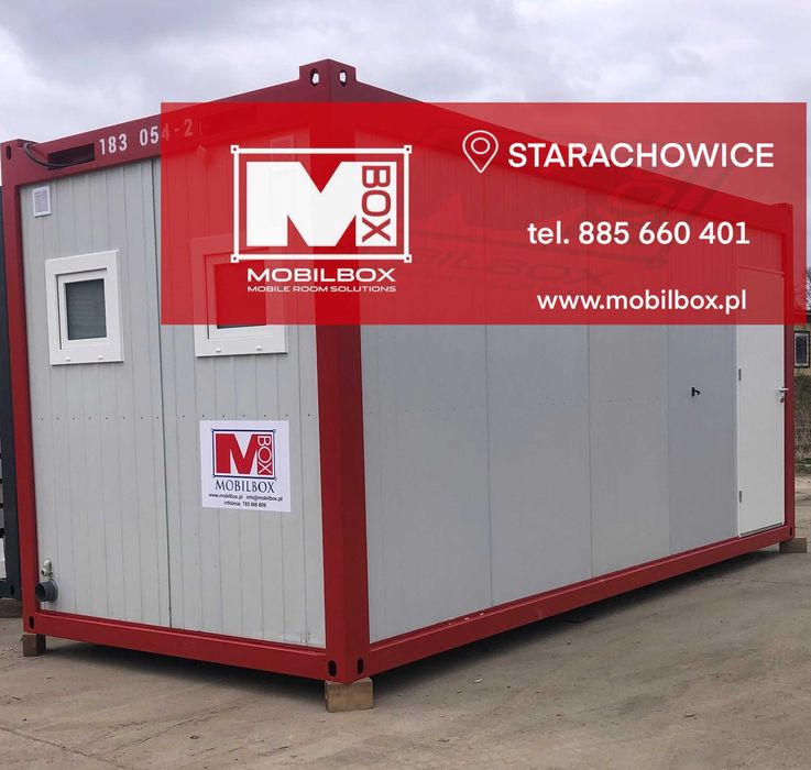 Kontener sanitarny damsko męski z kuchnią i korytarzem MK 20
