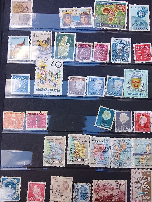 Selos antigos de Portugal Angola Macau Guiné mocambique