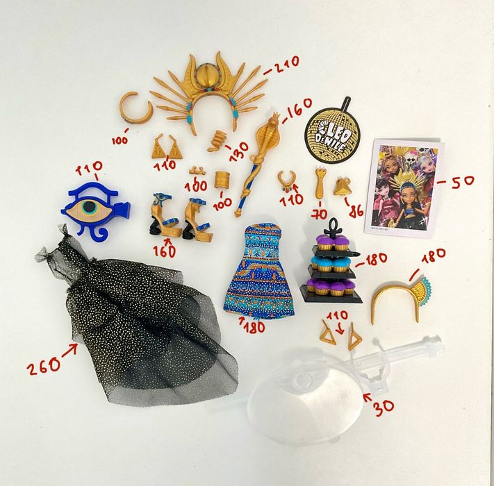 Монстер хай одяг для ляльок та аксесуари нові Длакулара, Твайла