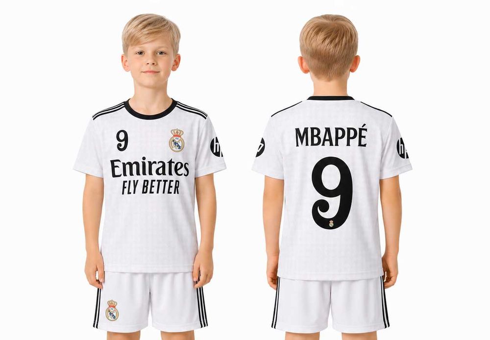 Strój / komplet piłkarski Mbappe Real Madryt rozm. 134