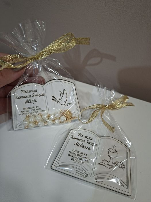 Magnesy ksiażka podziekowania komunia święta