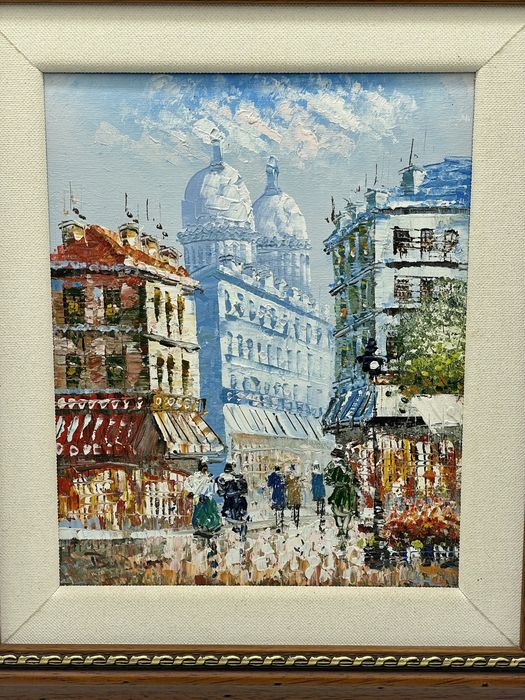 Pintura a oleo sobre tela Burnett