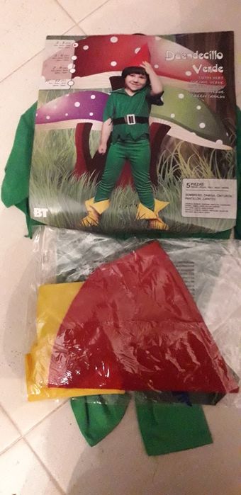 Fato de Carnaval Peter pan