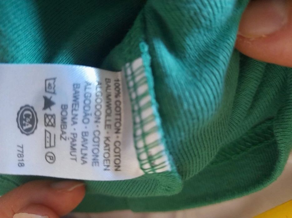 T-shirt verde 100% algodão