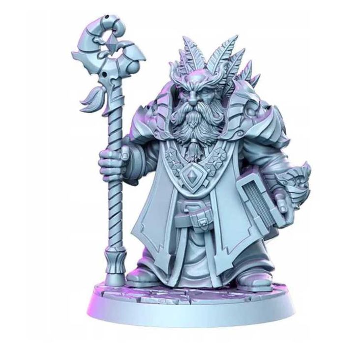Draloth - Dwarf druid - 32mm - DnD RPG z żywicy figurki